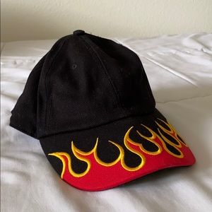 Urban Outfitters Flame Baseball Cap